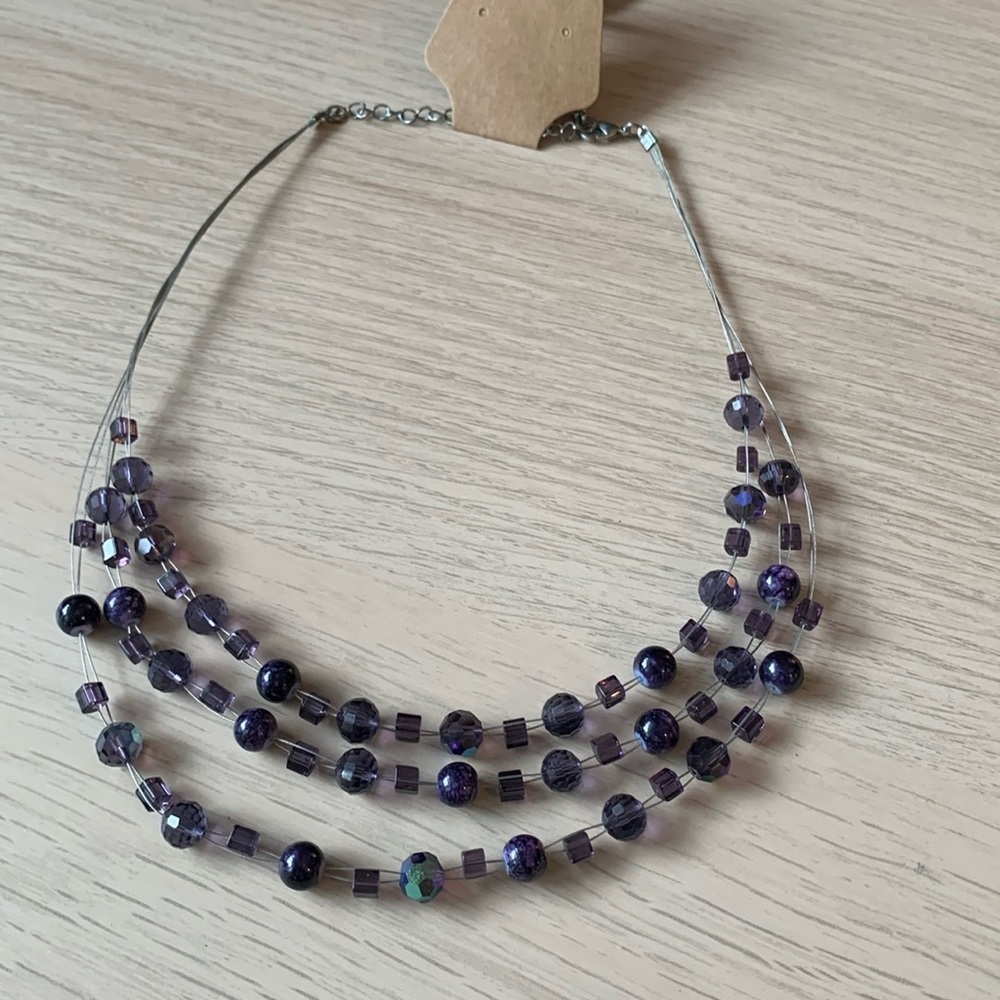 ⭐️ 5 for 20$! ⭐️ Purple beads necklace